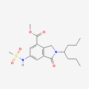 1h-Isoindole-4-carboxylic acid,2,3-dihydro-6-[(methylsulfonyl)amino]-1-oxo-2-(1-propylbutyl)-,methyl ester