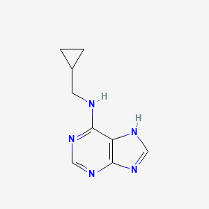 molecular formula C9H11N5 B8455809 N-(Cyclopropylmethyl)adenine CAS No. 16347-22-1