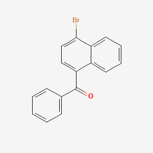 molecular formula C17H11BrO B8455862 (4-Bromo-naphthalen-1-yl)-phenyl-methanone 