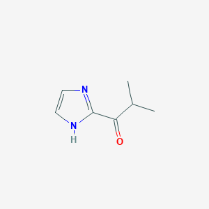 molecular formula C7H10N2O B8455872 1-(1H-imidazol-2-yl)-2-methyl-propan-1-one 