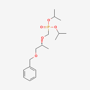 molecular formula C17H29O5P B8455910 Phosphonic acid, [[(1R)-1-methyl-2-(phenylmethoxy)ethoxy]methyl]-, bis(1-methylethyl) ester (9CI) 