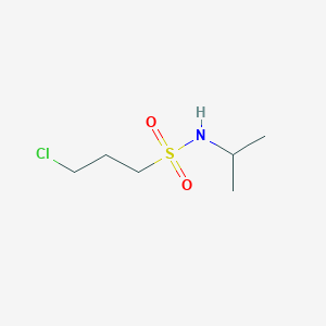 molecular formula C6H14ClNO2S B8455944 3-chloro-N-isopropylpropane-1-sulfonamide 