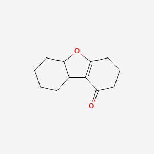 molecular formula C12H16O2 B8455962 3,4,5a,6,7,8,9,9a-Octahydrodibenzofuran-1(2H)-one 