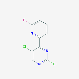 2,5-Dichloro-4-(6-fluoropyridin-2-yl)pyrimidine