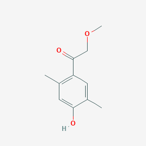 molecular formula C11H14O3 B8456011 1-(4-Hydroxy-2,5-dimethylphenyl)-2-methoxyethanone 