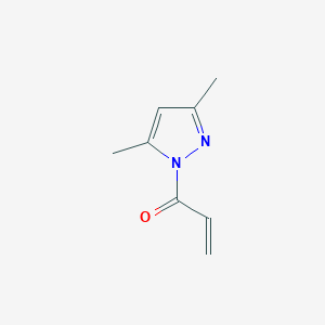 molecular formula C8H10N2O B8456057 1H-Pyrazole, 3,5-dimethyl-1-(1-oxo-2-propenyl)- CAS No. 25832-37-5