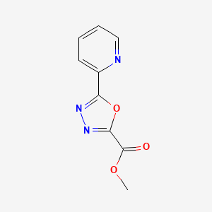 molecular formula C9H7N3O3 B8456070 Methyl 5-(pyridin-2-yl)-1,3,4-oxadiazole-2-carboxylate 