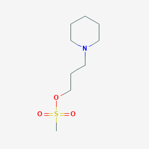 molecular formula C9H19NO3S B8456105 Methanesulfonic Acid 3-piperidin-1-yl-propyl ester 