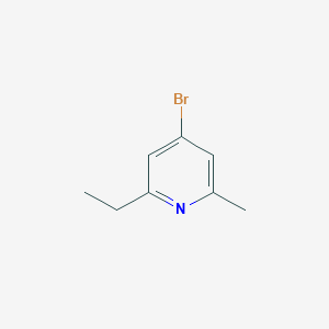 molecular formula C8H10BrN B8456145 4-Bromo-2-ethyl-6-methylpyridine 