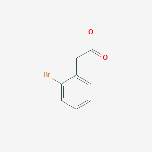 molecular formula C8H6BrO2- B8456191 2-(2-Bromophenyl)acetate 