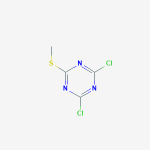 molecular formula C4H3Cl2N3S B084562 2,4-二氯-6-(甲硫基)-1,3,5-三嗪 CAS No. 13705-05-0