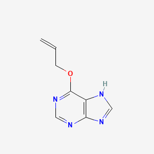 molecular formula C8H8N4O B8456222 6-Allyloxypurine 