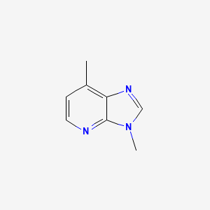 molecular formula C8H9N3 B8456282 3,7-dimethyl-3H-imidazo[4,5-b]pyridine 