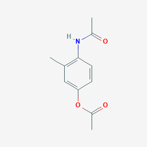 molecular formula C11H13NO3 B8456305 4-Acetylamino-3-methyl-phenyl acetate 
