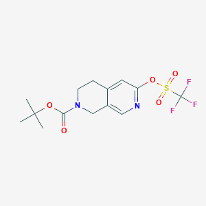 tert-Butyl 6-{[(trifluoromethyl)sulfonyl]oxy}-3,4-dihydro-2,7-naphthyridine-2(1H)-carboxylate