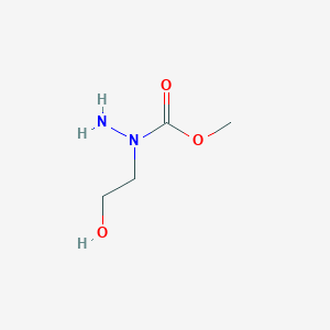molecular formula C4H10N2O3 B8456394 Methyl n-amino-n-2-hydroxyethylcarbamate 