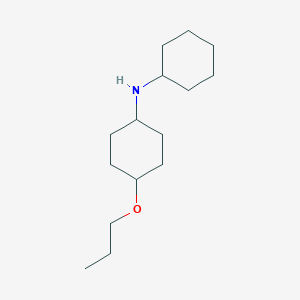 molecular formula C15H29NO B8456416 N-cyclohexyl-4-propoxycyclohexan-1-amine CAS No. 859525-03-4