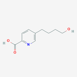 molecular formula C10H13NO3 B8456448 5-(4-Hydroxybutyl)picolinic acid 