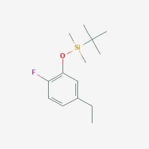 molecular formula C14H23FOSi B8456454 tert-Butyl(5-ethyl-2-fluorophenoxy)dimethylsilane CAS No. 891843-06-4