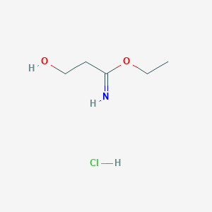 Ethyl 3-hydroxypropionimidate hydrochloride