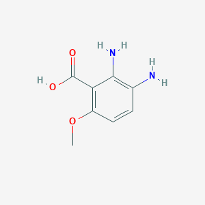 molecular formula C8H10N2O3 B8456494 2,3-diamino-6-methoxy-benzoic Acid 