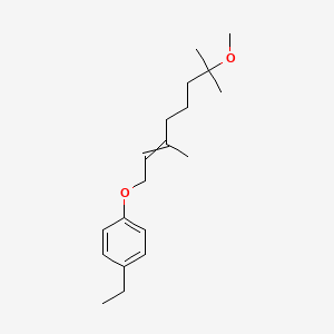 1-Ethyl-4-[(7-methoxy-3,7-dimethyloct-2-en-1-yl)oxy]benzene