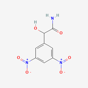 molecular formula C8H7N3O6 B8456521 Benzeneacetamide,-alpha--hydroxy-3,5-dinitro- 