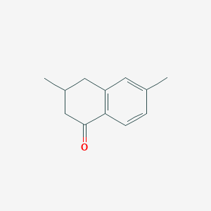 molecular formula C12H14O B8456550 3,6-dimethyl-3,4-dihydronaphthalen-1(2H)-one 