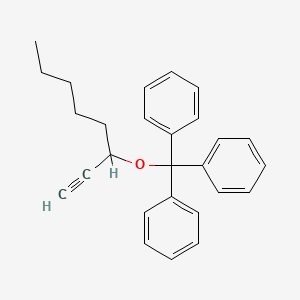 B8456619 3-Triphenylmethoxy-1-octyne CAS No. 52418-74-3