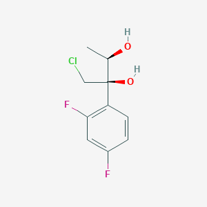 molecular formula C10H11ClF2O2 B8456649 (2R,3R)-1-Chloro-2-(2,4-difluorophenyl)butane-2,3-diol CAS No. 832152-01-9