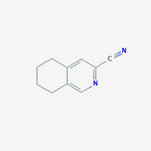 molecular formula C10H10N2 B8456654 3-Cyano-5,6,7,8-tetrahydroisoquinoline 