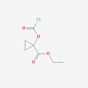 molecular formula C7H9ClO4 B8456662 1-Ethoxylcarbonyl-cyclopropanyl chloroformate 
