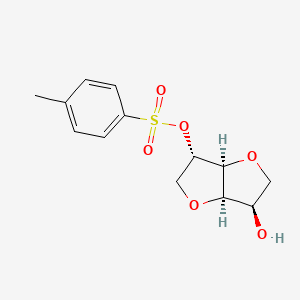 molecular formula C13H16O6S B8456663 (3S,3aS,6R,6aR)-6-hydroxyhexahydrofuro[3,2-b]furan-3-yl 4-methylbenzenesulfonate 