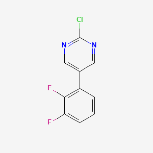 molecular formula C10H5ClF2N2 B8456675 2-Chloro-5-(2,3-difluorophenyl)pyrimidine 