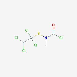 Methyl[(1,1,2,2-tetrachloroethyl)sulfanyl]carbamyl chloride