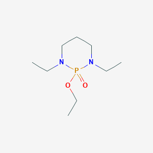 molecular formula C9H21N2O2P B8456710 2-Ethoxy-1,3-diethyl-1,3,2lambda~5~-diazaphosphinan-2-one CAS No. 82960-91-6