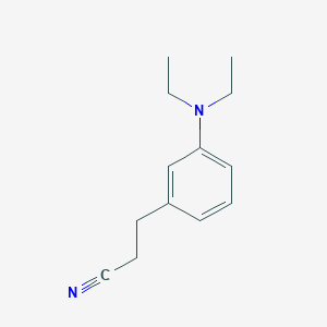 B8456746 3-[3-(Diethylamino)phenyl]propanenitrile CAS No. 66881-48-9