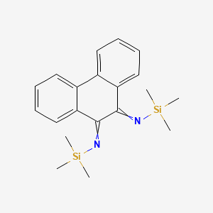 molecular formula C20H26N2Si2 B8456754 N~9~,N~10~-Bis(trimethylsilyl)phenanthrene-9,10-diimine CAS No. 18054-46-1