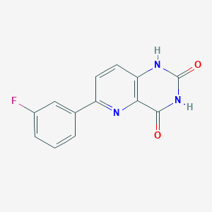 molecular formula C13H8FN3O2 B8456760 6-(3-Fluorophenyl)pyrido[3,2-d]pyrimidine-2,4(1H,3H)-dione CAS No. 917758-90-8