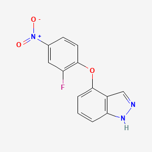 1h-Indazole,4-(2-fluoro-4-nitrophenoxy)-