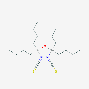 molecular formula C18H36N2OS2Sn2 B8456791 1,1,3,3-Tetrabutyl-1,3-diisothiocyanatodistannoxane CAS No. 5926-80-7