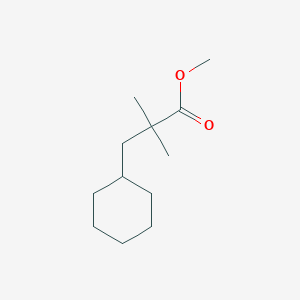 molecular formula C12H22O2 B8456816 Methyl 3-cyclohexyl-2,2-dimethylpropanoate 