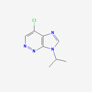 molecular formula C8H9ClN4 B8456824 4-chloro-7-isopropyl-7H-imidazo[4,5-c]pyridazine 