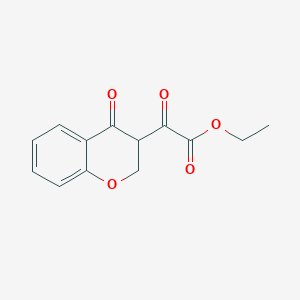 molecular formula C13H12O5 B8456842 3-Ethoxalylchroman-4-one 