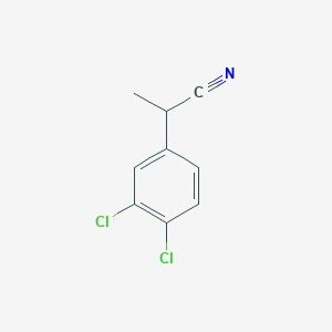 molecular formula C9H7Cl2N B8456850 2-(3,4-Dichlorophenyl)propanenitrile 