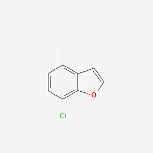 molecular formula C9H7ClO B8456871 7-Chloro-4-methyl-benzofuran 