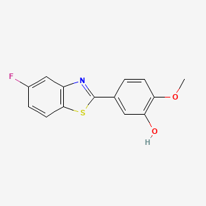 5-Fluoro-2-(3-hydroxy-4-methoxyphenyl)benzothiazole