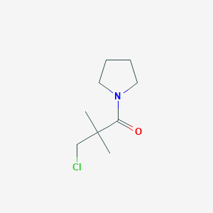 3-Chloro-2,2-dimethyl-1-pyrrolidin-1-yl-propan-1-one