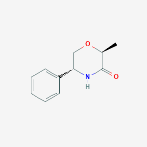 molecular formula C11H13NO2 B8456939 (2S,5R)-2-Methyl-5-phenylmorpholin-3-one 