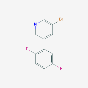 molecular formula C11H6BrF2N B8456956 3-Bromo-5-(2,5-difluorophenyl)pyridine CAS No. 1276123-22-8